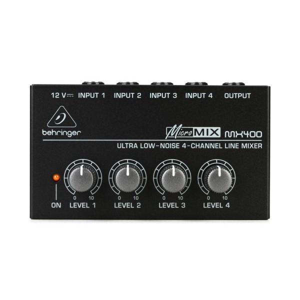 Behringer 耳朵牌 迷你混音器 (限量黑) MICROMIX MX400 四軌/4軌 混音器 單聲道輸出